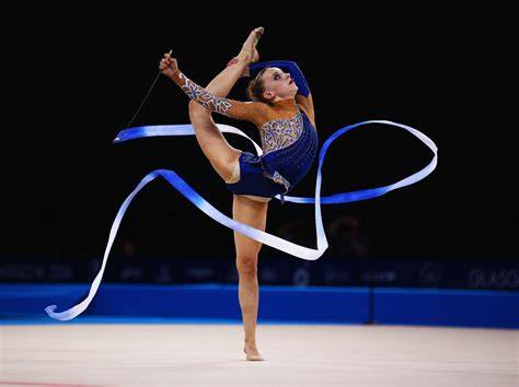 rhythmic gymnastics with ribbon