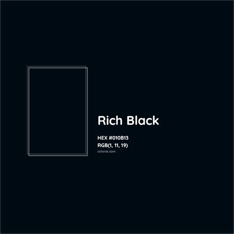 rich black rgb code