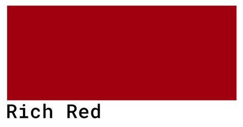 rich red cmyk code