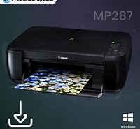 right click canon mp287 printer windows 10
