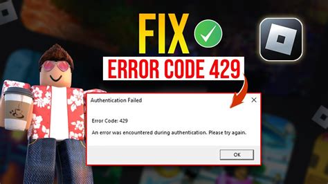 roblox authentication error 429