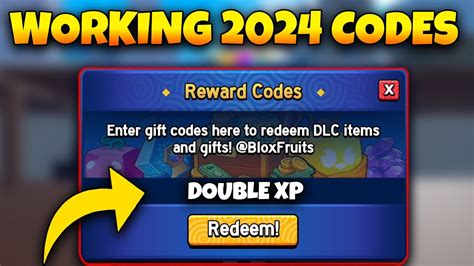 roblox blox fruit all double xp codes