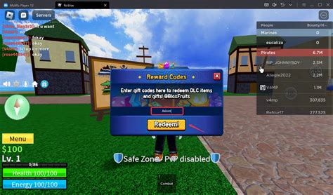 roblox code redeem blox fruit 2025