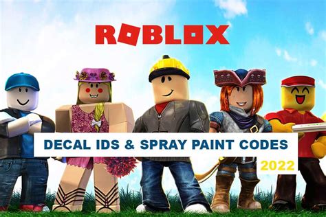roblox decal id codes for spray paint