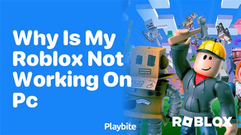 roblox is not working on pc