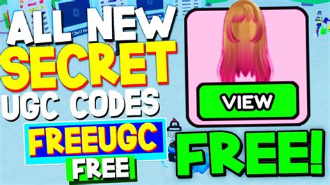 roblox ugc codes free
