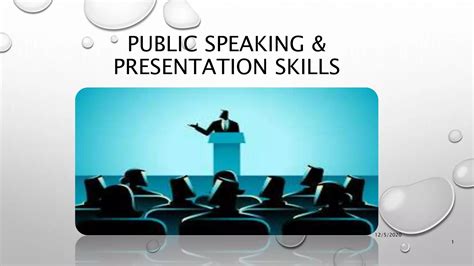 role of public speaking and presentation skills in it