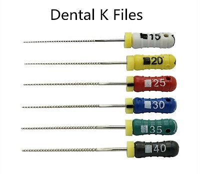 root canal files colour code
