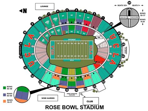 Rose Bowl Interactive Seating Chart
