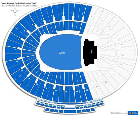 Rose Bowl Oasis Seating Chart