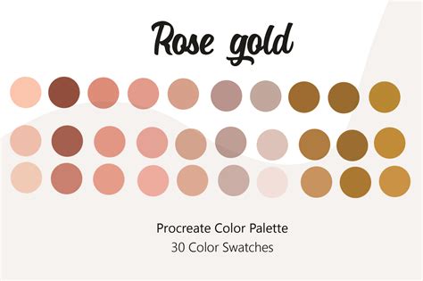 rose gold color palette code