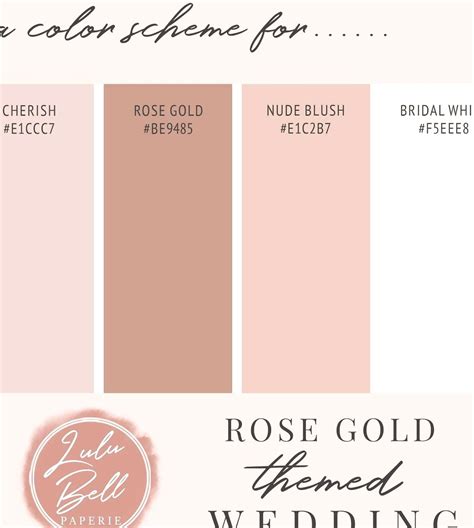 rose gold colour code
