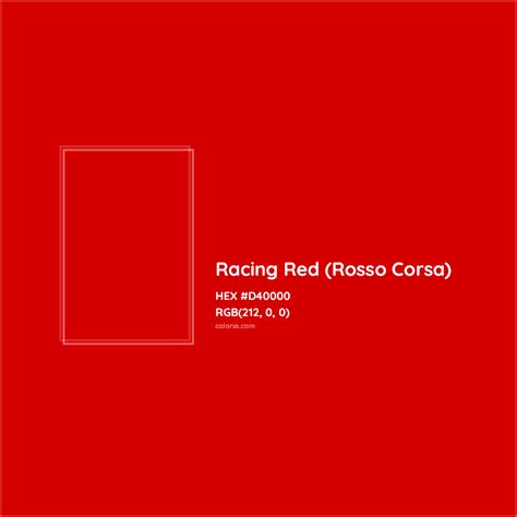 rosso corsa paint code