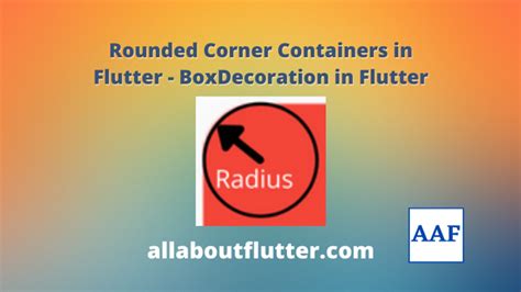 rounded borders for container in flutte