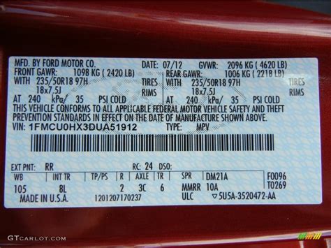 ruby red metallic paint code