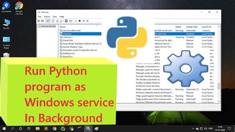 run a python program in background