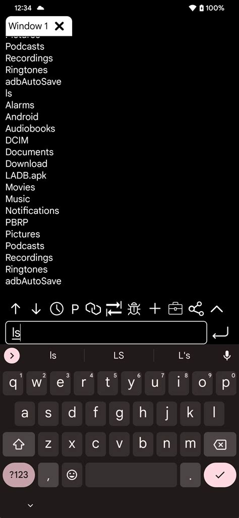run adb command on android