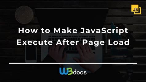run javascript in html on page load