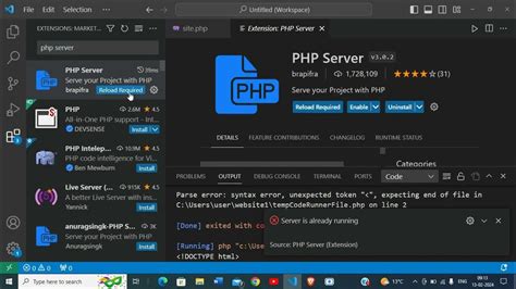run php code without xampp