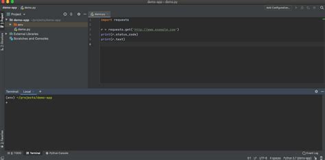 run pycharm project from terminal