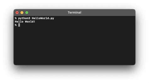 run python code terminal mac