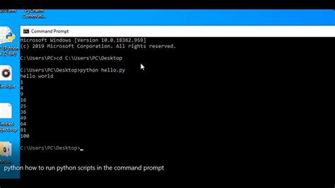 run python from command line