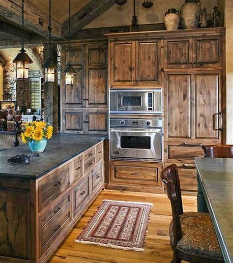 rustic kitchen cabinets pictures
