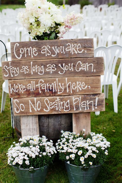 rustic wedding sign