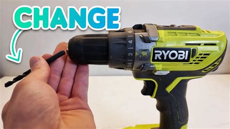ryobi drill bit how to change
