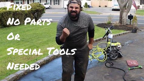 ryobi pressure washer dies when trigger is pulled