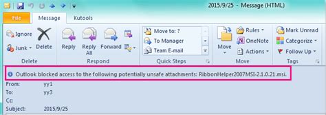 safe file type for email attachment