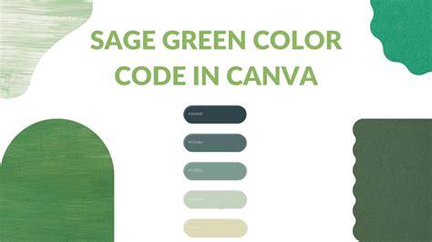 sage green code in canva