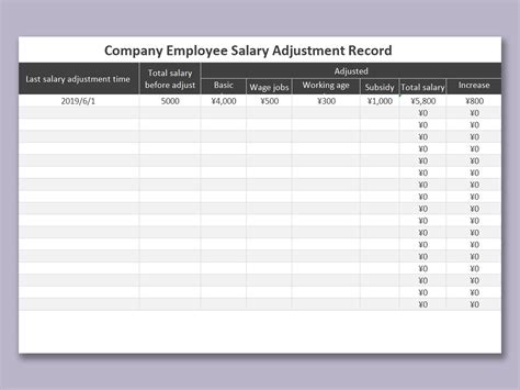salary advance register in excel format