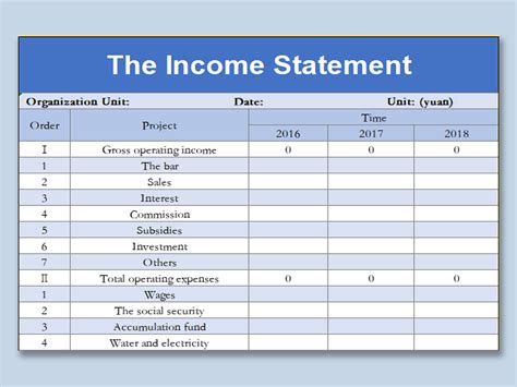 salary statement in excel format