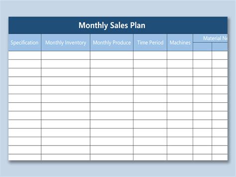 sales visit plan template excel