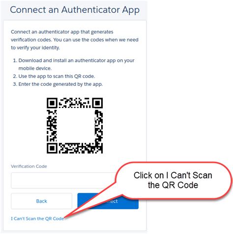 salesforce authenticator app qr code