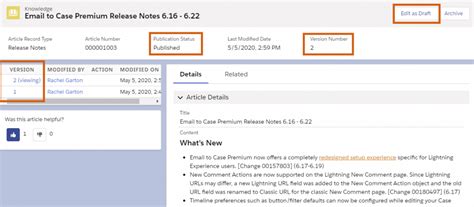 salesforce knowledge article examples