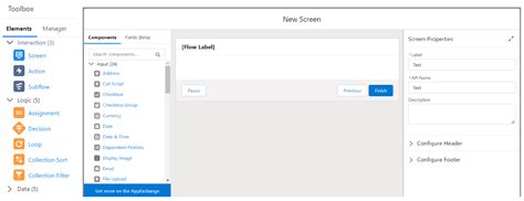 salesforce screen flow examples