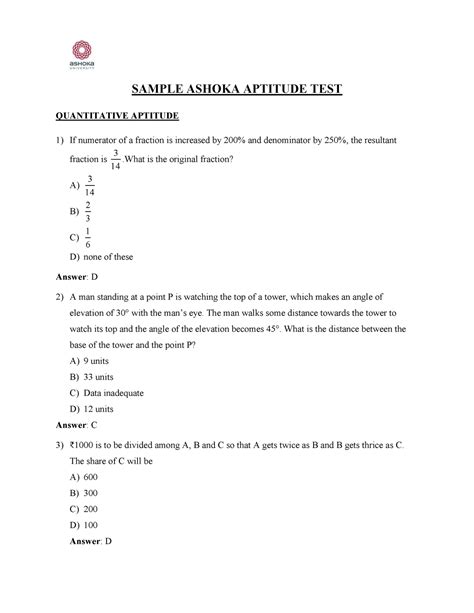 sample aptitude test questions and answers pdf uganda