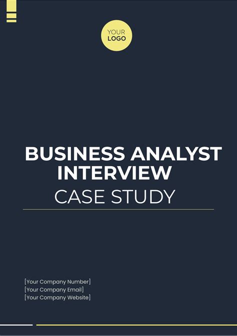 sample case study for business analyst interview