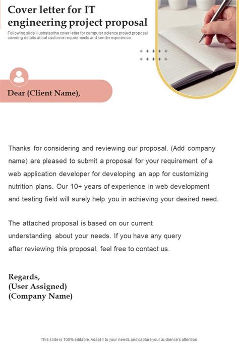 sample cover letter for project proposal submission