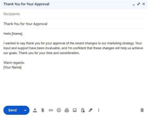 sample email to get approval from boss