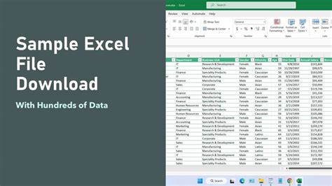 sample excel data file download