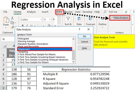 sample excel data for regression analysis