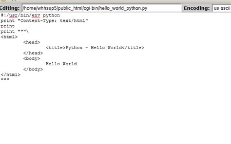 sample hello world python script