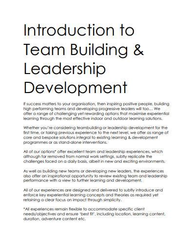 sample introduction to team members