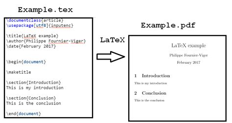 sample latex code for report
