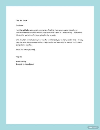 sample letter of request for documents in school