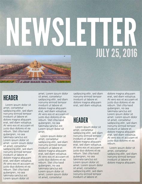 sample newsletter examples