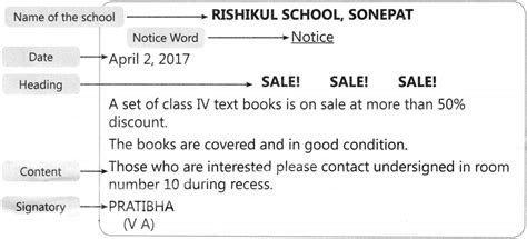 sample notice writing for class 5 with answers cbse